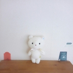 もこもこくまさん(オフホワイト　約17㎝)
