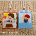 【ゆず様オーダー品】想いを伝える♪スイミング＆跳び箱のお守り袋【完成品】