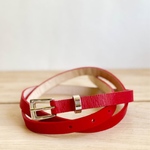 レザーベルト　【レディース / Red 】