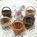 【12月セール♪】飾り無しミニカゴ（ミックス／5個セット）