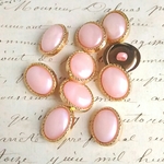 ■限定カラー■10個入■18mm■ビンテージボタン (ピンク)　 [1684-18] アクセサリーに!