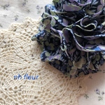 リバティ*Wiltshire *のお花のシュシュ