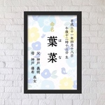 赤ちゃんキロク𓅮命名書