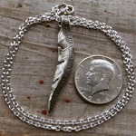 ケネディハーフダラー シルバーコイン フェザーネックレス シルバー925チェーン付き