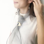 fluffy organdy scarf