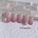 春色ピンク逆グラデーションネイル ブライダルウエディングにも ハンドメイドマーケット Minne