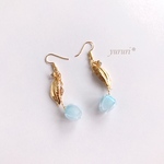pale  blue＊TULIP/ピアス（イヤリング）