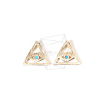 PDT-1595-G【2個入り】イーブルアイペンダント,CZ Evil Eye Pendant