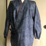 着物生地で作った作務衣