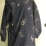 着物生地で作った作務衣