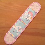 水筒肩紐カバー＊229 ミントユニコーン チェック