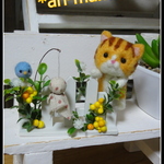 ＊ ねこちゃん×てるてる坊主　ガーデンフェンス＊