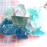 ⚒️ 現品販売 素材向け♪ ブルーフローライト ＆ ブルーグリーンフローライト 原石 No.3040