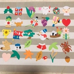 画用紙クラフト30個！挿絵 アルバム 保育 カード