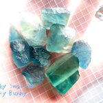 ⚒️ 現品販売 素材向け♪ ブルーフローライト ＆ ブルーグリーンフローライト 原石 No.3044