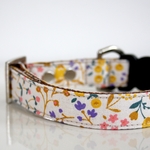 【SALE】Flower Garden 首輪　小型犬　Sサイズ　シルバー