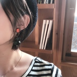 Sun Orange♢2wayデザイン イヤリング