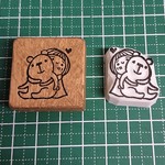 消しゴムはんこ★クマたん抱っこ