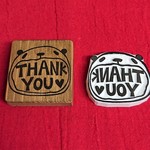 消しゴムはんこ★ＴＨＡＮＫ　ＹＯＵパンダ
