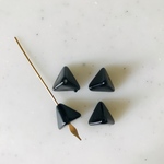 Vintage Black Triangle Beads