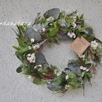 【母の日2019】かすみ草と紫陽花のアンティークwreath