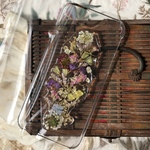 アンティーク風なドライフラワーiPhoneケース（no.31）