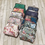 ＊感謝企画＊リバティ【柄おまかせ】がま口ポーチ L