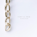 【10個 39×26mm】ゴールド ドロップ ファセット シェイプ チェーン  