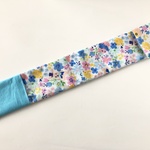 ものさし入れ30cm☆裏地付き☆小花柄(水色) 女の子