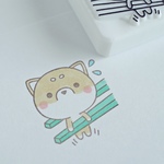 つままれシバ犬さん消しゴムはんこ