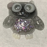 ハンドメイド帯留めふくろう