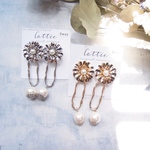 《特集掲載》BIG Flower pearl pierce/earrings