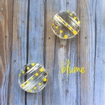 再販【ビーズ】yellow dot paint beads