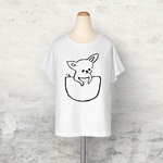 チワワ　ドルマンTシャツ （ホワイト）犬