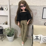 リカちゃん服♡単品♡ライトカーキテーパードパンツ♡大人リカちゃん♡リアルクローズ  
