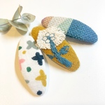 ミナペルホネンஐ 刺繍のパッチンピン 3点セット ⑅◡̈*キッズ&ベビー✦ฺプレゼントにも