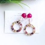 ワンコインセール　押し花　La petite fleur　ピアス／イヤリング　No.２