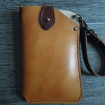 [送料無料]スマートフォンケース3ｗａｙ  キャメル