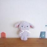 ふわもこうさぎさん（ステラパープル　約16㎝）