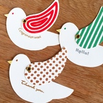 ミニメッセージカード 3羽セット《bird card》