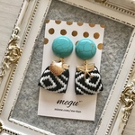 【再販☆】ネイティヴ柄タッセル＊春夏ピアス