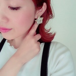 でかでかキラキラスターピアス/イヤリング