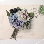 布花　薔薇とアジサイのコサージュ