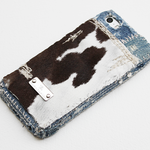 【受注生産／iPhone 5s, 5】仔牛柄×デニムiPhone5ケースip15008_cow（Taurus_5）
