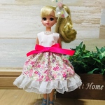 19 【再販22】リカちゃんワンピース☆ハンドメイド 