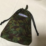 ayaka24-7様専用ページ＊ハンドメイド巾着 歯ブラシ&コップ入れ  迷彩柄 ブルー&グリーン2点セット