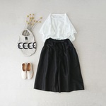 【受注制作】リネンスカンツ　black