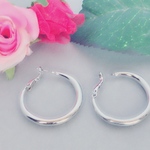 再再々販‼️シンプル！フープピアス(リング、シルバー)
