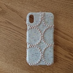 *受注製作*ミナペルホネン*タンバリン*ライトベージュ×ライトピンク*mina perhonen*iPhoneケース*iPhoneカバー*スマホケース*スマホカバー