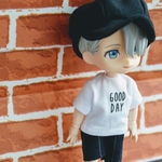 オビツ11 アウトフイット  キャスケット＆ワンポイントT(星)セット
